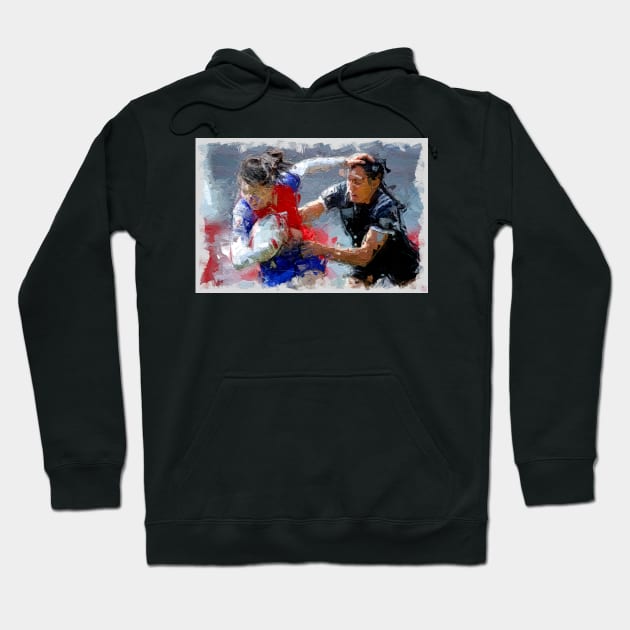 Women's Rugby Hoodie by ArtShare